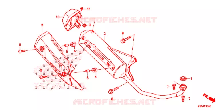 UITLAATDEMPER Honda SCOOTER 125 ELITE 2017  NSC1255SHH