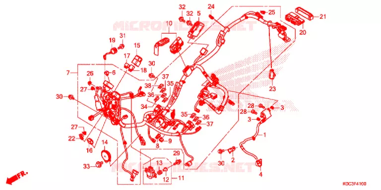 BEDRADINGSBUNDEL Honda SCOOTER 250 FORZA 2020  NSS250AL