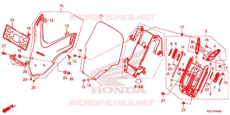 WINDSCHERM Honda SCOOTER 250 FORZA 2019  NSS250AL