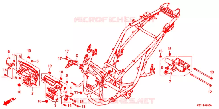 FRAME CHASSIS Honda SCOOTER 150 PCX 2020  WW150AL