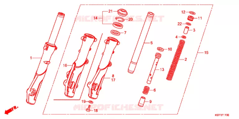 VOOR VORK Honda SCOOTER 150 PCX 2020  WW150L
