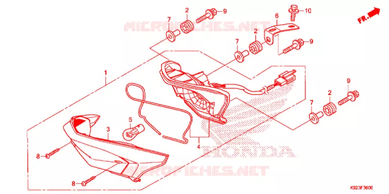 ACHTERLICHT Honda MOTO 110 WAVE 2018  AFS110SPJ