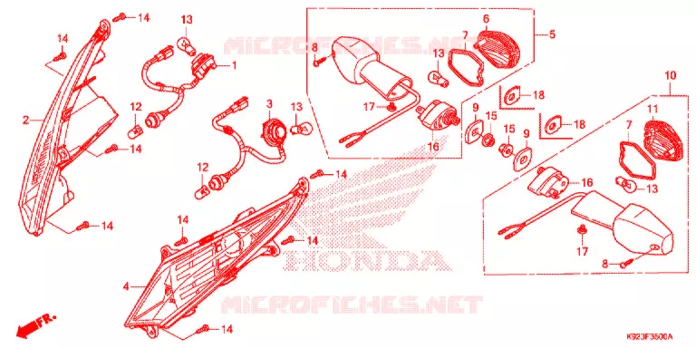 KNIPPERLICHT Honda MOTO 125 GL 2014  CGX125SHE