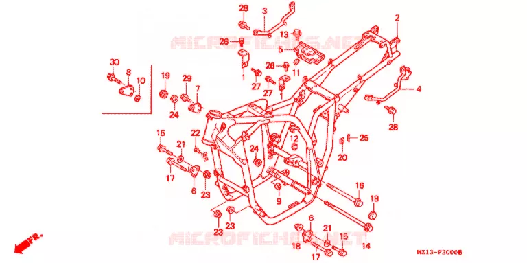 FRAME CHASSIS  Honda MOTO 1000 CB 1995  CB1000FS