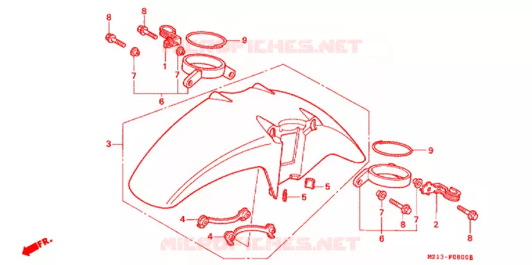 VOOR STROOMLIJNKAP  Honda MOTO 1000 CB 1995  CB1000FS