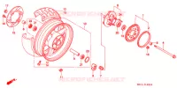 ACHTER WIEL  voor Honda BIG ONE 1000 1995
