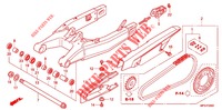 ZWAAI ARM   voor Honda CB 600 F HORNET ABS 25KW 2011