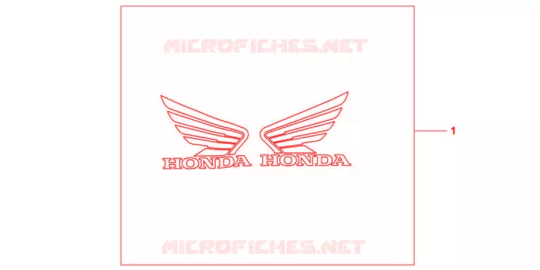 3D LOGO KIT HONDA  Honda MOTO 600 HORNET 2011  CB600FAB