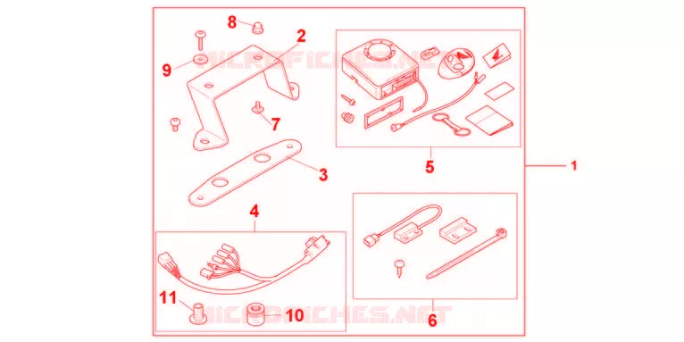AVERTO ALARM KIT  Honda MOTO 600 HORNET 2011  CB600FAB