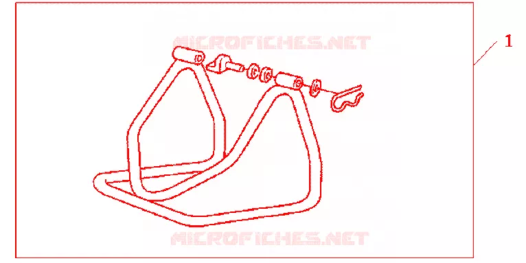 REAR PADDOCK STAND  Honda MOTO 600 HORNET 2011  CB600FAB