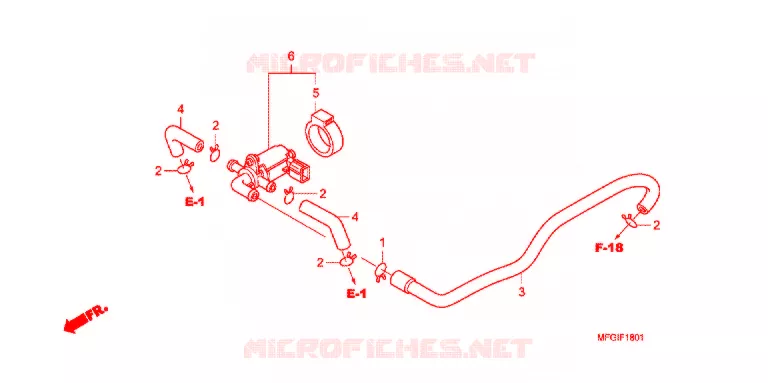 LUCHT INJECTIE BEDIENING KLEP  Honda MOTO 600 HORNET 2011  CB600FAB