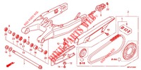 ZWAAI ARM   voor Honda CB 600 F HORNET 34HP 2011