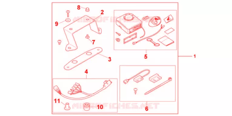 AVERTO ALARM KIT  Honda MOTO 600 HORNET 2011  CB600FB