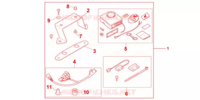 AVERTO ALARM KIT  Honda MOTO 600 HORNET 2011  CB600FB