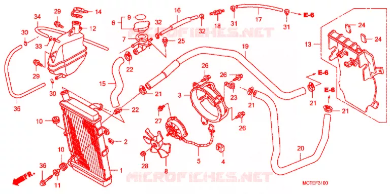 RADIATEUR   Honda SCOOTER 600 SILVERWING 2007  FJS600A7