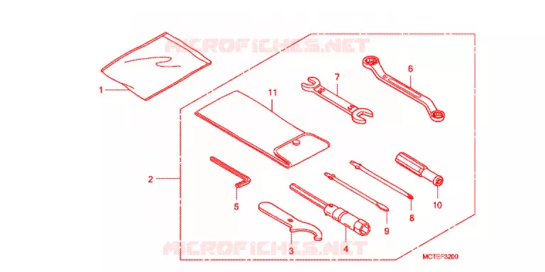 GEREEDSCHAP  Honda SCOOTER 600 SILVERWING 2009  FJS600A7