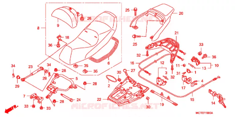 ZITTING   Honda SCOOTER 600 SILVERWING 2009  FJS600A7