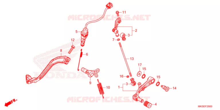 PEDAAL   Honda MOTO 1100 AFRICA-TWIN 2021  CRF1100A2M