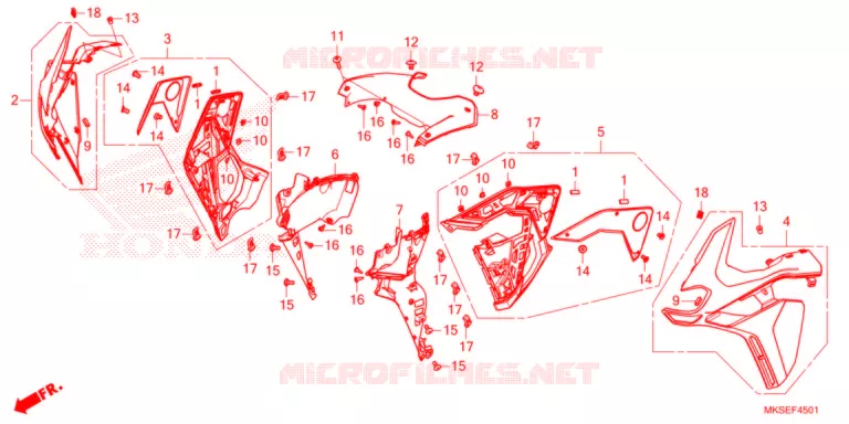 MIDDENKAP (CRF1100A2/A4/AL2/D2/D4/DL2/DL4) Honda MOTO 1100 AFRICA-TWIN 2021  CRF1100A2M