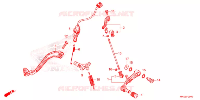 PEDAAL  Honda MOTO 1100 AFRICA-TWIN 2021  CRF1100A4M