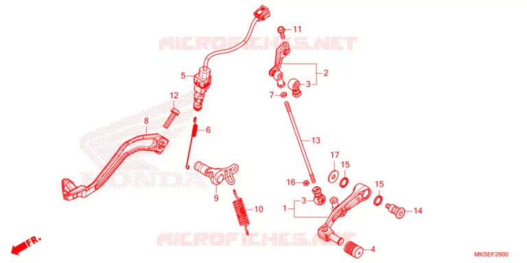 PEDAAL  Honda MOTO 1100 AFRICA-TWIN 2021  CRF1100AM