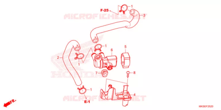 LUCHTINJECTIE SOLENOIDEKLEP Honda MOTO 1100 AFRICA-TWIN 2021  CRF1100AM
