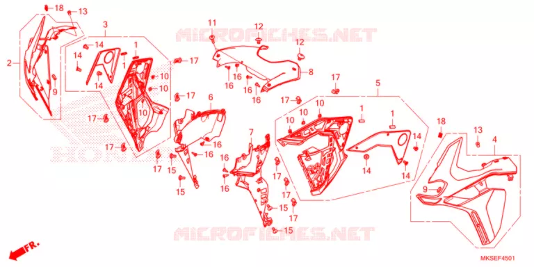 MIDDENKAP (CRF1100A2/A4/AL2/D2/D4/DL2/DL4) Honda MOTO 1100 AFRICA-TWIN 2021  CRF1100D2M