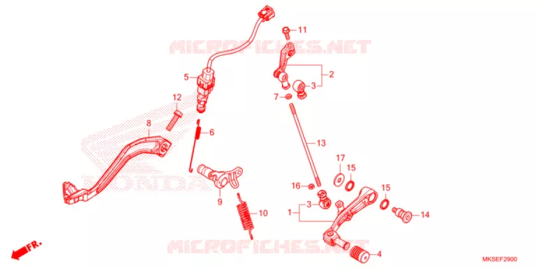 PEDAAL  Honda MOTO 1100 AFRICA-TWIN 2021  CRF1100DLM