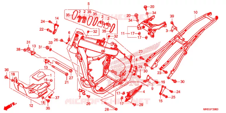 FRAME CHASSIS  Honda MOTO 450 CRF 2020  CRF450LL