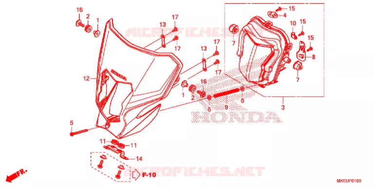KOPLAMP  Honda MOTO 450 CRF 2020  CRF450LL