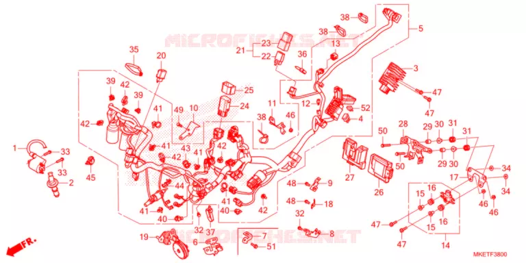 BEDRADINGSBUNDEL  Honda MOTO 450 CRF 2021  CRF450RLM
