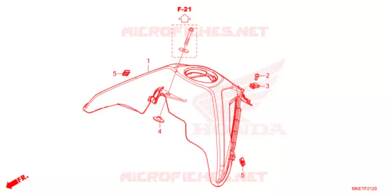 BOVENSTE BESCHUTTING  Honda MOTO 450 CRF 2021  CRF450RLM