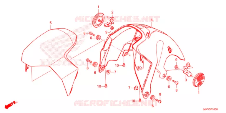 VOOR STROOMLIJNKAP  Honda SCOOTER 750 FORZA 2021  NSS750M