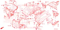 ACHTER STROOMLIJNKAP  voor Honda FOURTRAX 420 RANCHER 2X4 Electric Shift 2021