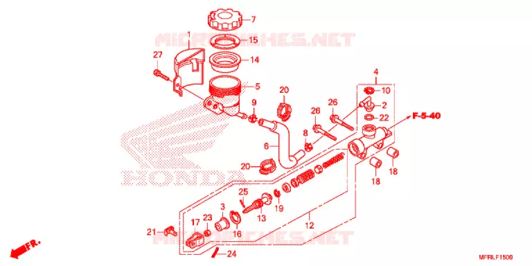 REMPOMP ACHTER Honda MOTO 1300 VT 2020  VT1300CXAL
