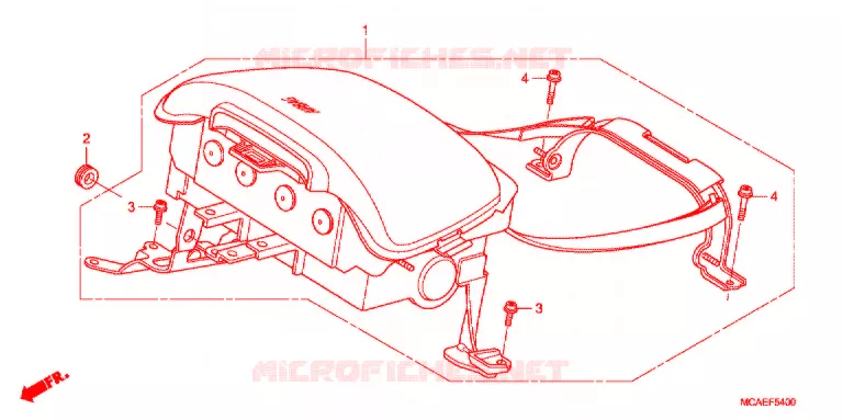 AIRBAG MODULE  Honda MOTO 1800 GOLD-WING 2016  GL1800F
