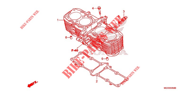 CILINDER  voor Honda CB 1100 EX ABS 2014