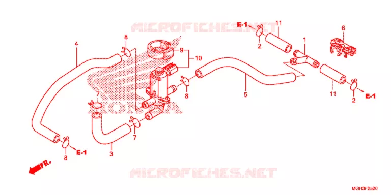 LUCHT INJECTIE BEDIENING KLEP  Honda MOTO 1200 CROSSTOURER 2012  VFR1200XDC