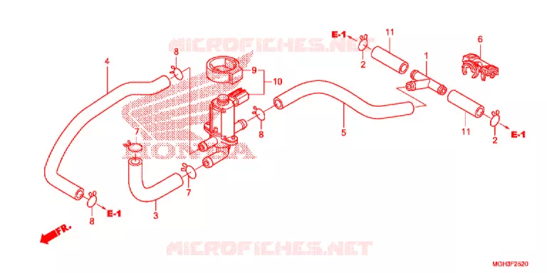 LUCHT INJECTIE BEDIENING KLEP  Honda MOTO 1200 CROSSTOURER 2012  VFR1200XDC