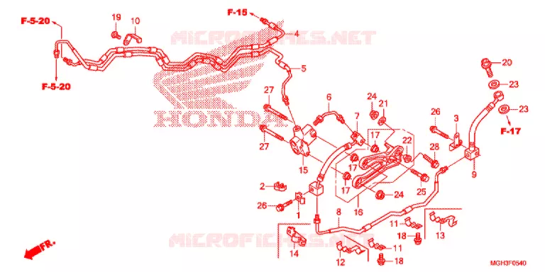 REMSLANG  Honda MOTO 1200 CROSSTOURER 2012  VFR1200XDC