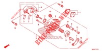 ACHTER REMKLAUW (PARKING) voor Honda CROSSTOURER 1200 DCT 2012