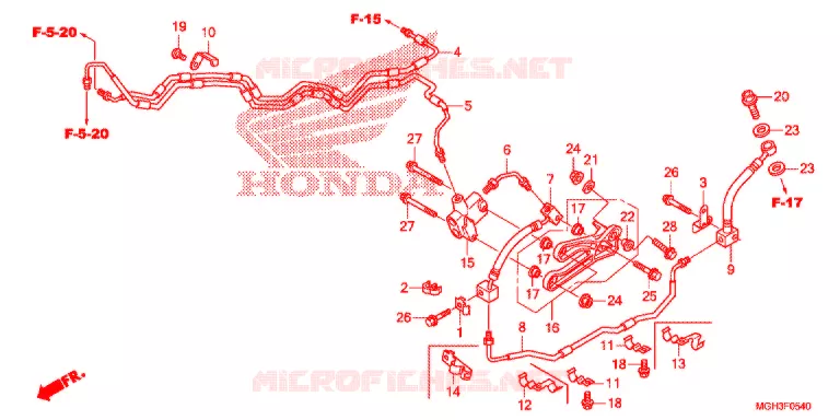 REMSLANG  Honda MOTO 1200 CROSSTOURER 2013  VFR1200XD