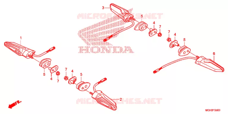 KNIPPERLICHT  Honda MOTO 1200 CROSSTOURER 2013  VFR1200XD