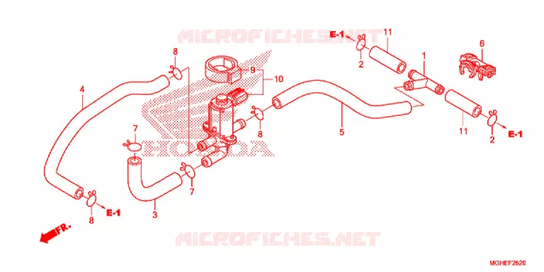 LUCHT INJECTIE BEDIENING KLEP  Honda MOTO 1200 CROSSTOURER 2014  VFR1200XDLE
