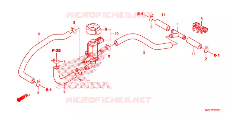 LUCHT INJECTIE BEDIENING KLEP  Honda MOTO 1200 CROSSTOURER 2015  VFR1200XF