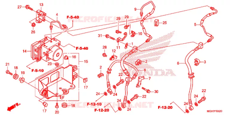 ABS MODULATOR  Honda MOTO 1200 CROSSTOURER 2015  VFR1200XF