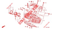 ACHTER CILINDER HOOFD  voor Honda 125 VARADERO DE LUXE 2013