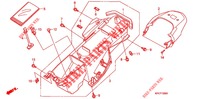 ACHTER STROOMLIJNKAP  voor Honda 125 VARADERO DE LUXE 2012