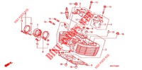 ACHTER CILINDER HOOFD  voor Honda 125 VARADERO 2012