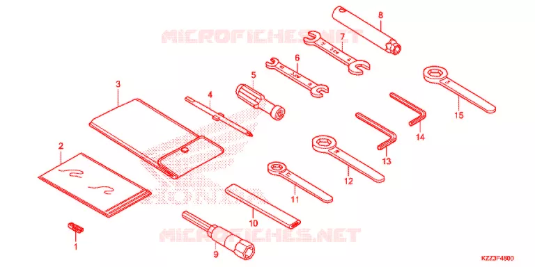 GEREEDSCHAP  Honda MOTO 250 CRF 2013  CRF250LD